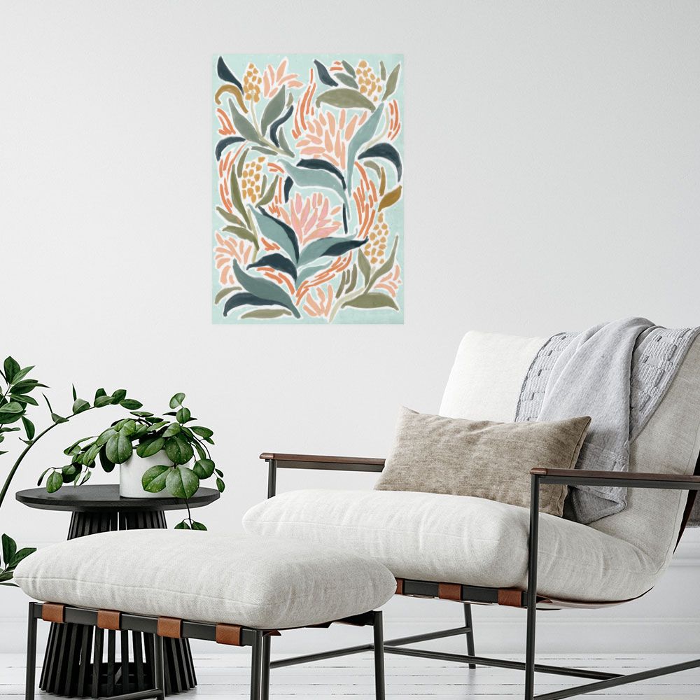 Affiche Fleurs stylisées