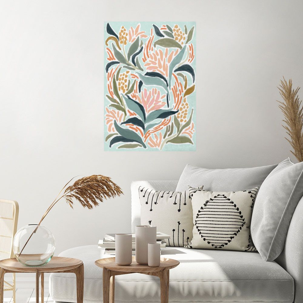 Affiche Fleurs stylisées