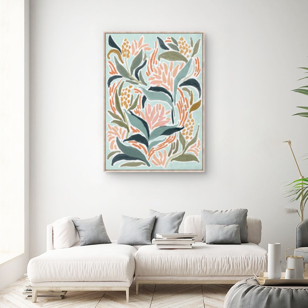 Tableau Fleurs abstraites