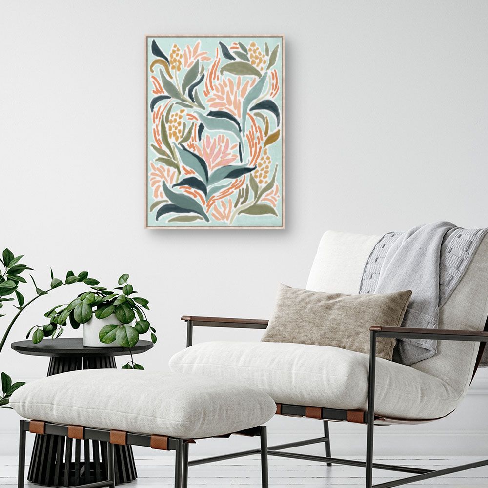 Tableau Fleurs abstraites