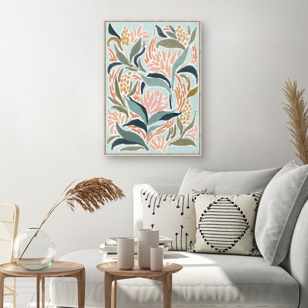 Tableau Fleurs abstraites