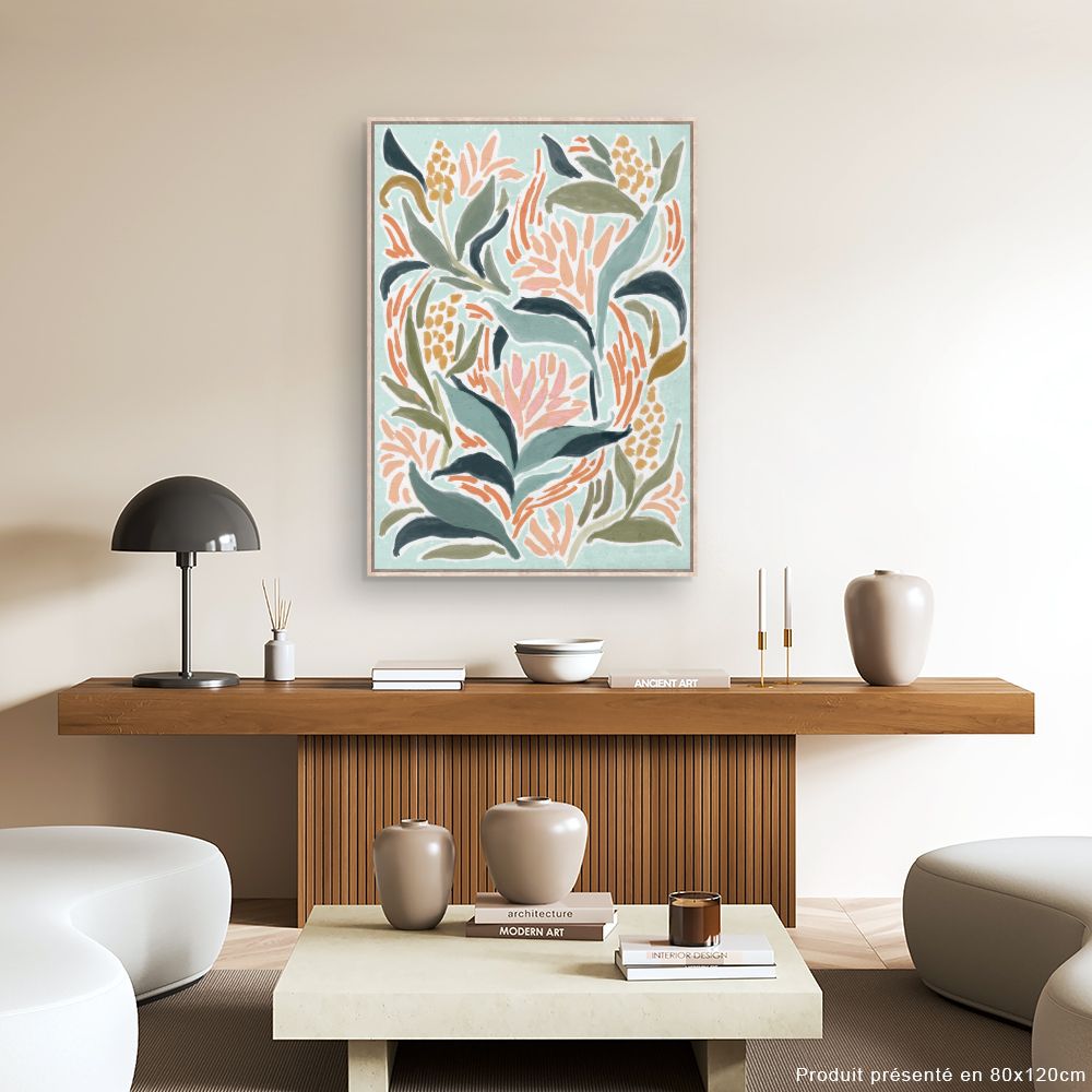 Tableau Fleurs abstraites