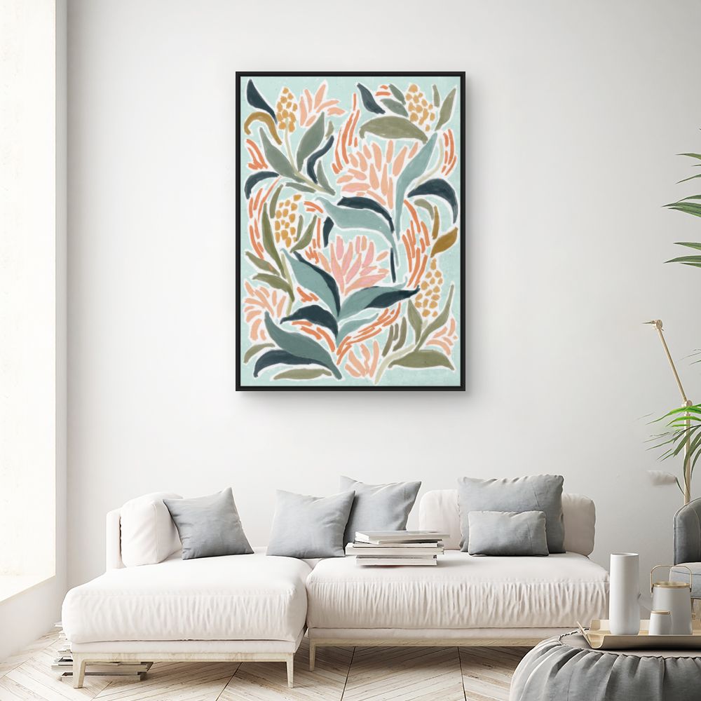 Tableau Fleurs abstraites