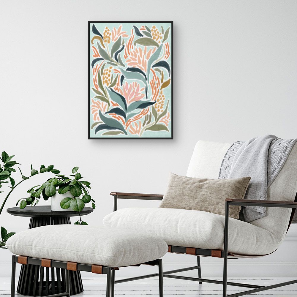 Tableau Fleurs abstraites