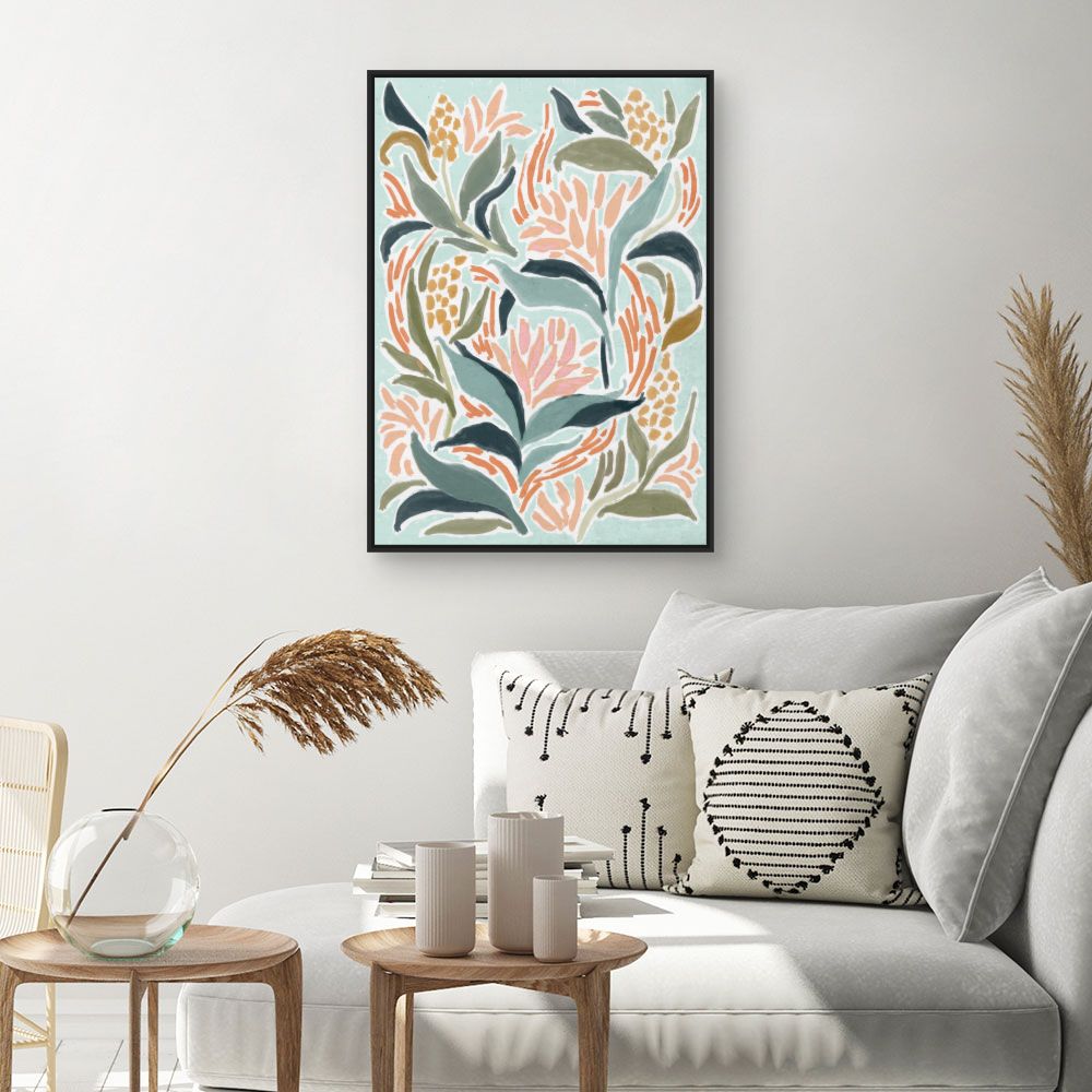 Tableau Fleurs abstraites