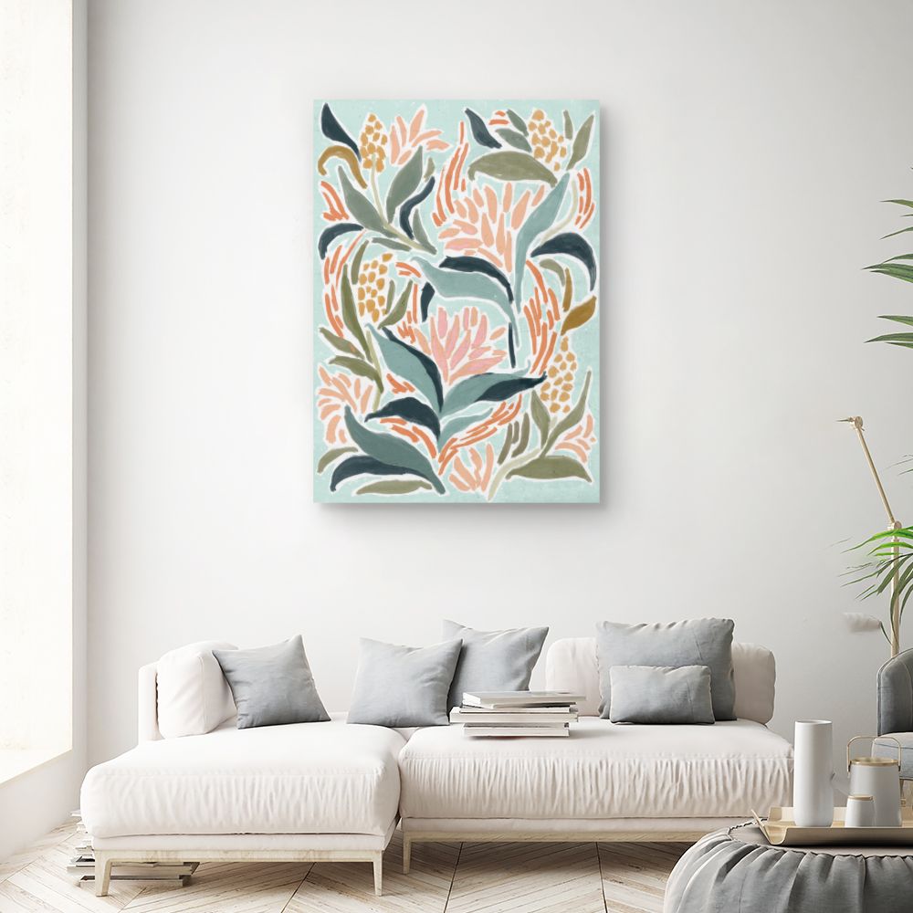 Tableau Fleurs abstraites