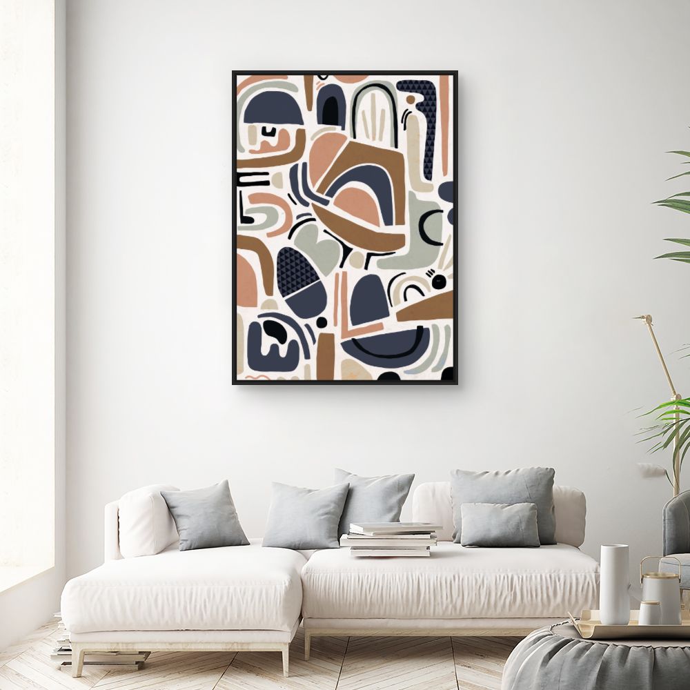 Tableau Motifs abstraits géométriques