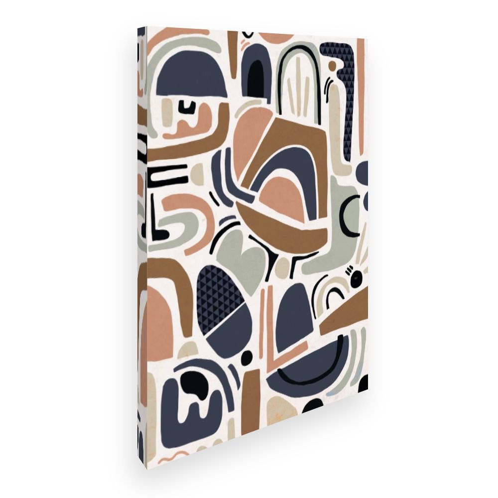 Toile Motifs abstraits géométriques