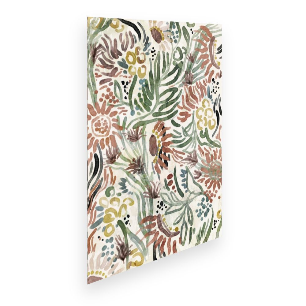 Affiche Fleurs abstraites colorées