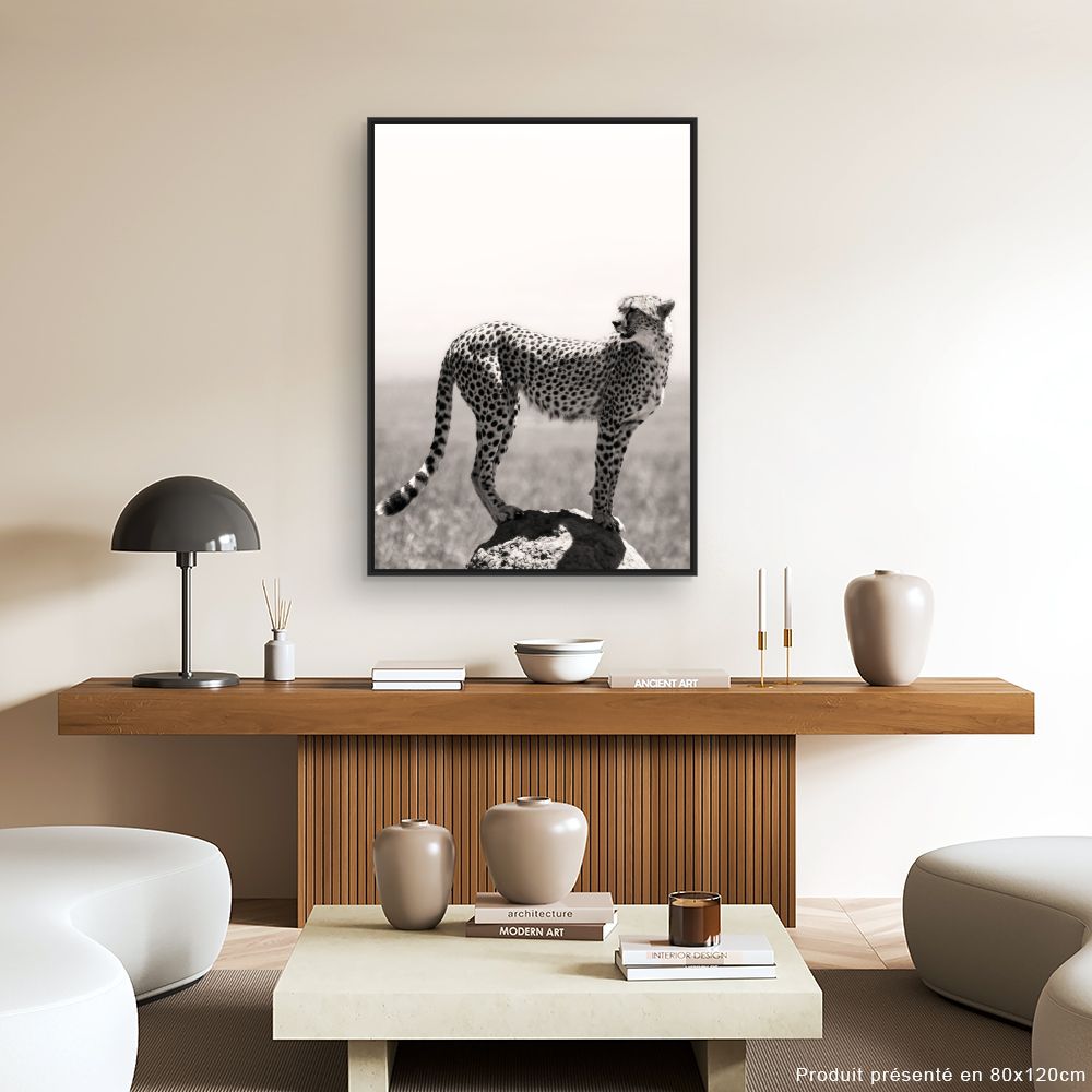 Tableau Guépard vigilant