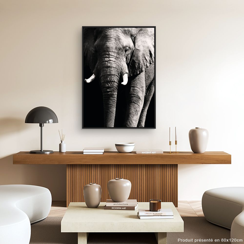 Tableau Éléphant majestueux
