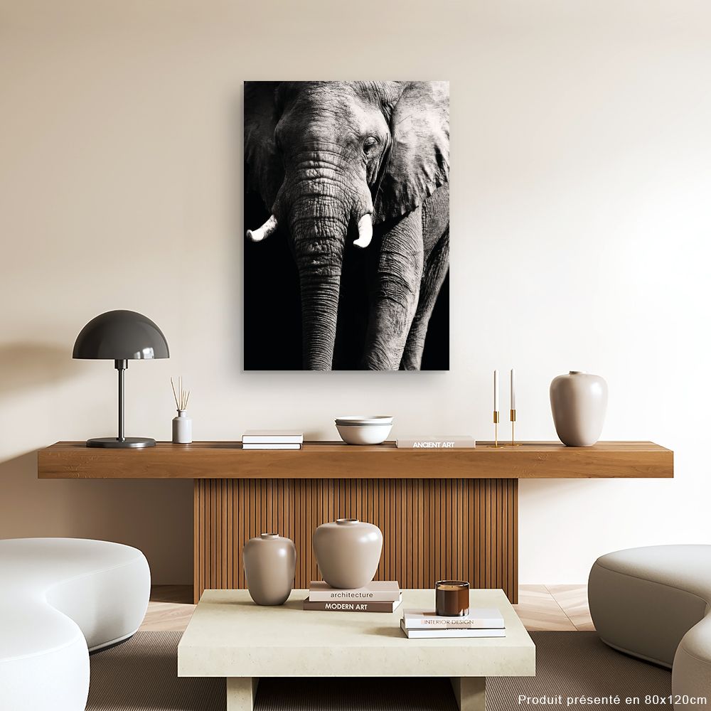 Tableau Éléphant majestueux