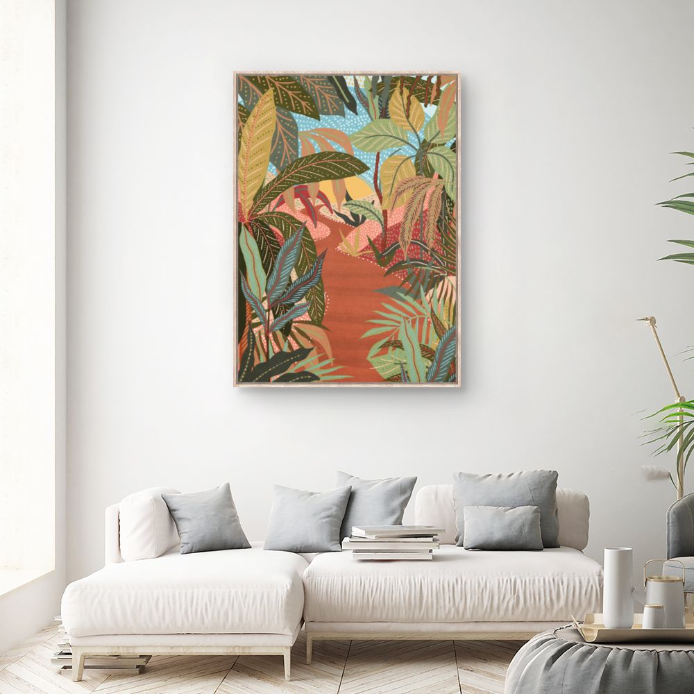 Tableau Jungle exotique vibrante