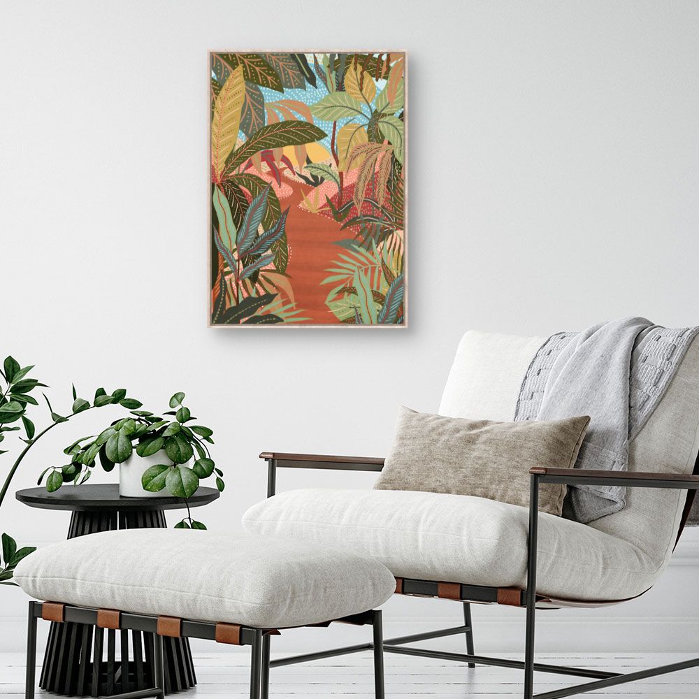 Tableau Jungle exotique vibrante