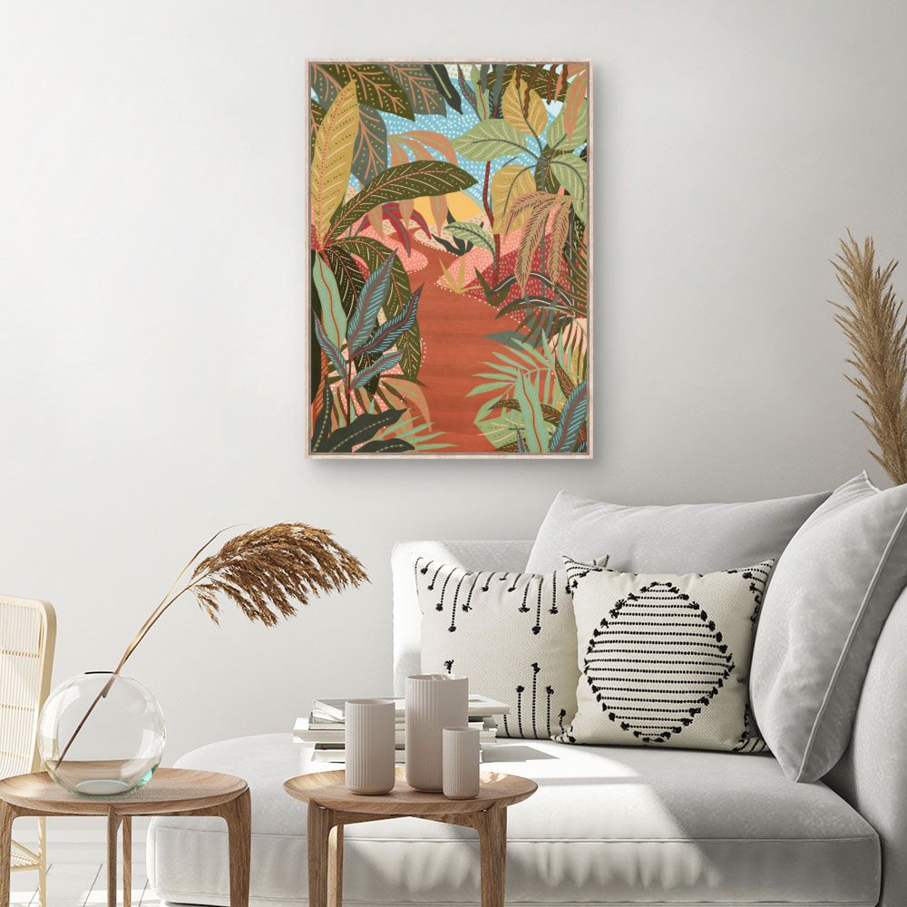 Tableau Jungle exotique vibrante
