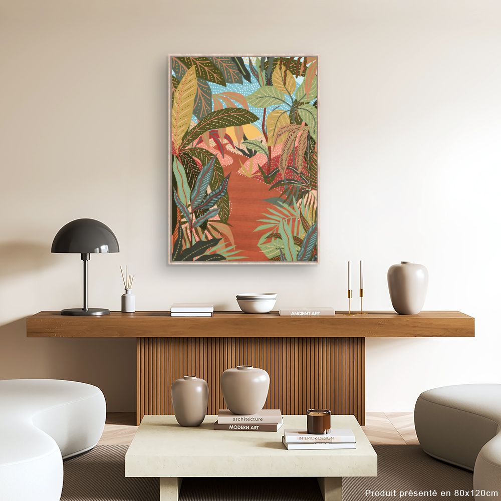 Tableau Jungle exotique vibrante