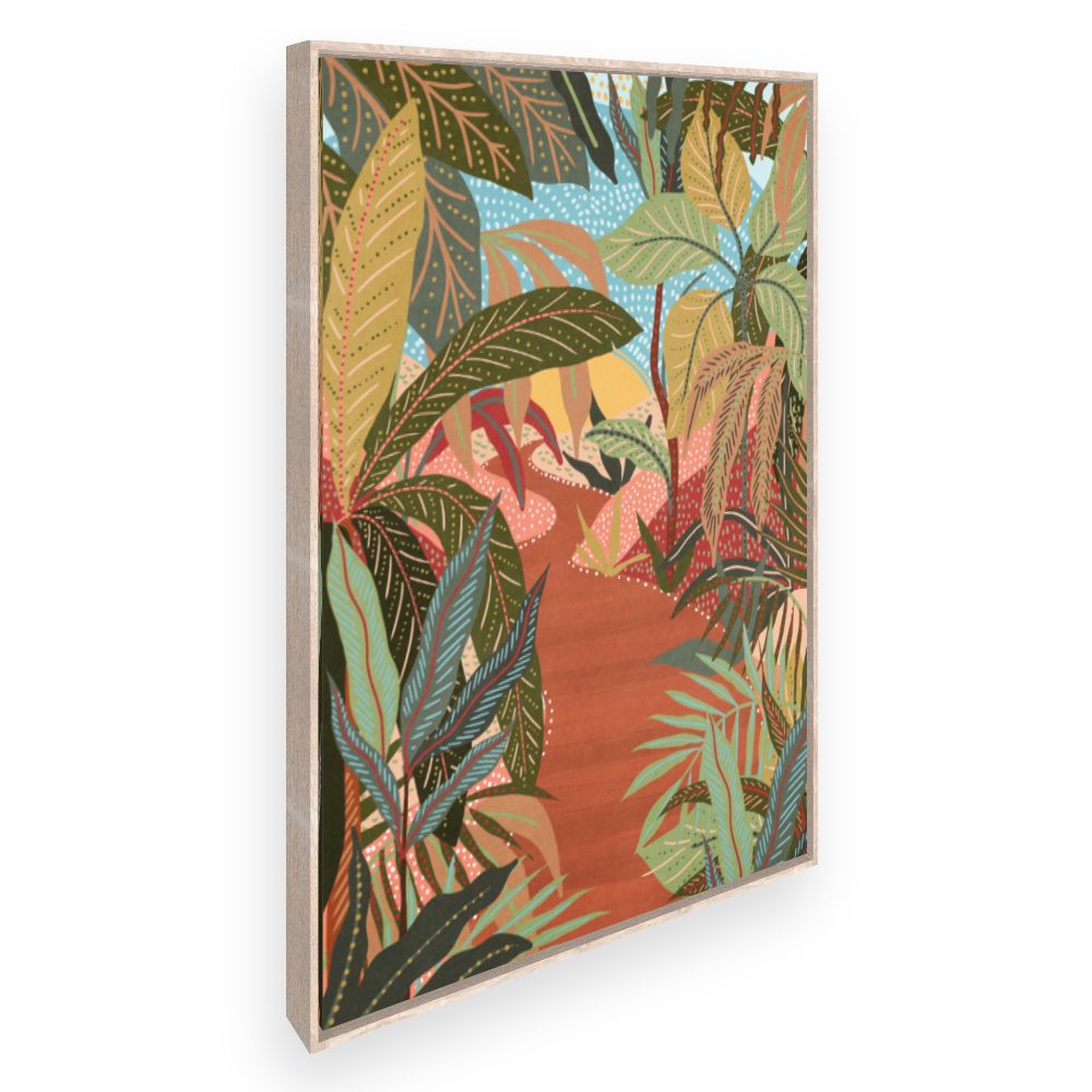 Toile Jungle exotique vibrante
