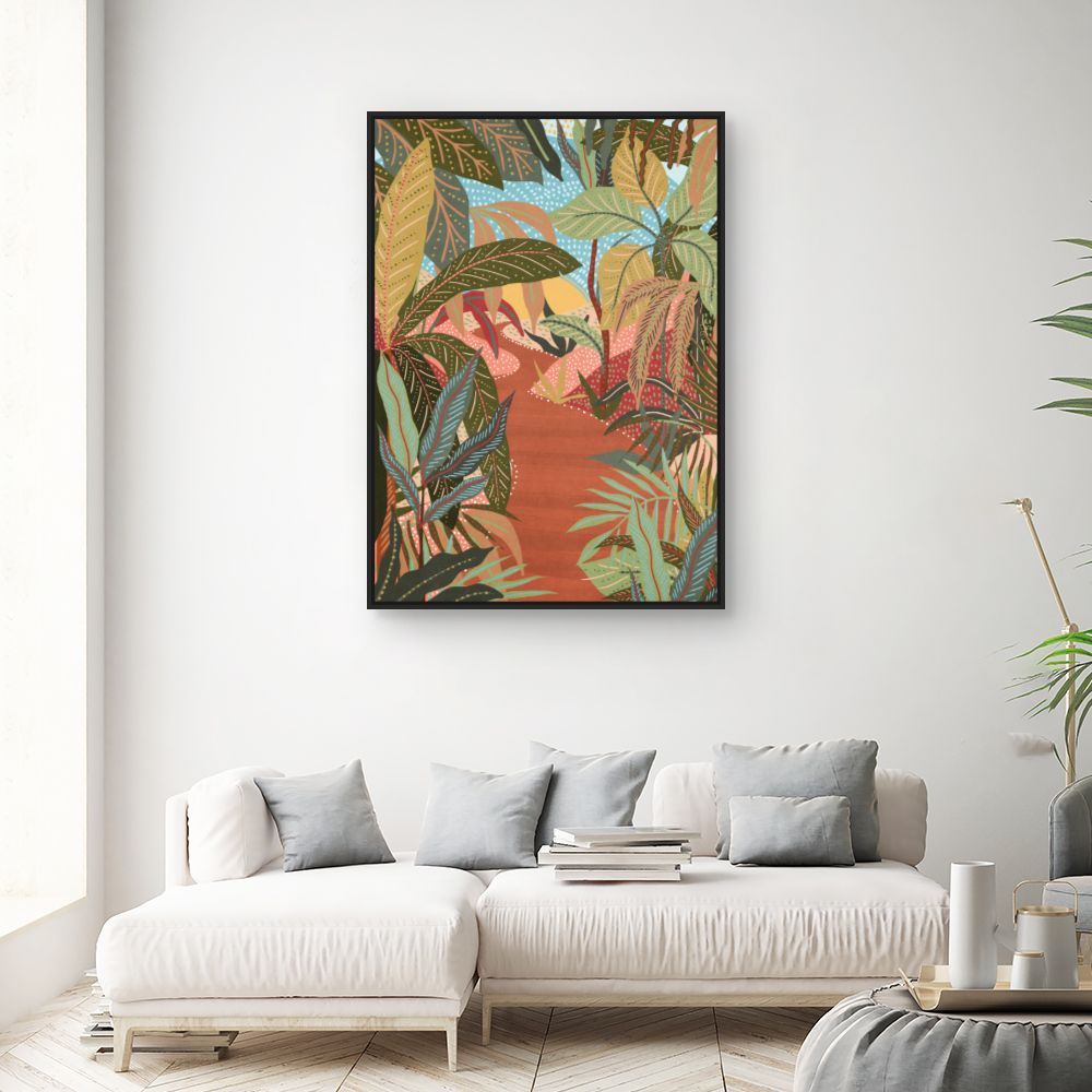 Tableau Jungle exotique vibrante
