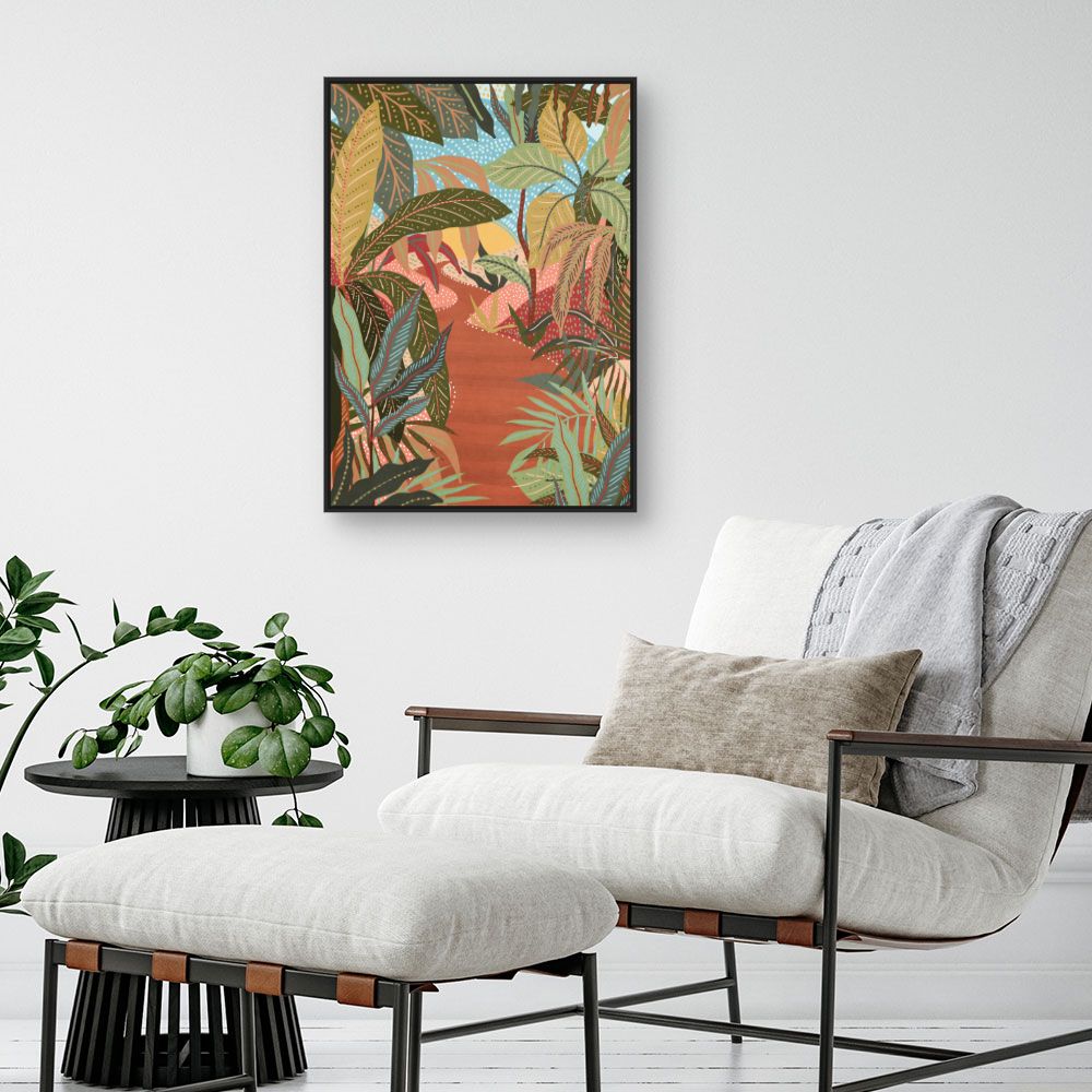 Tableau Jungle exotique vibrante