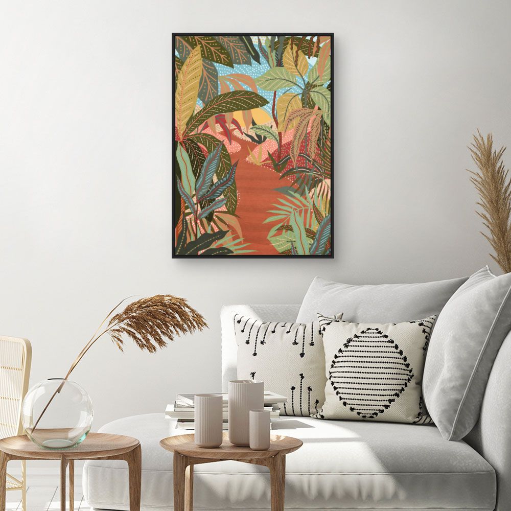 Tableau Jungle exotique vibrante