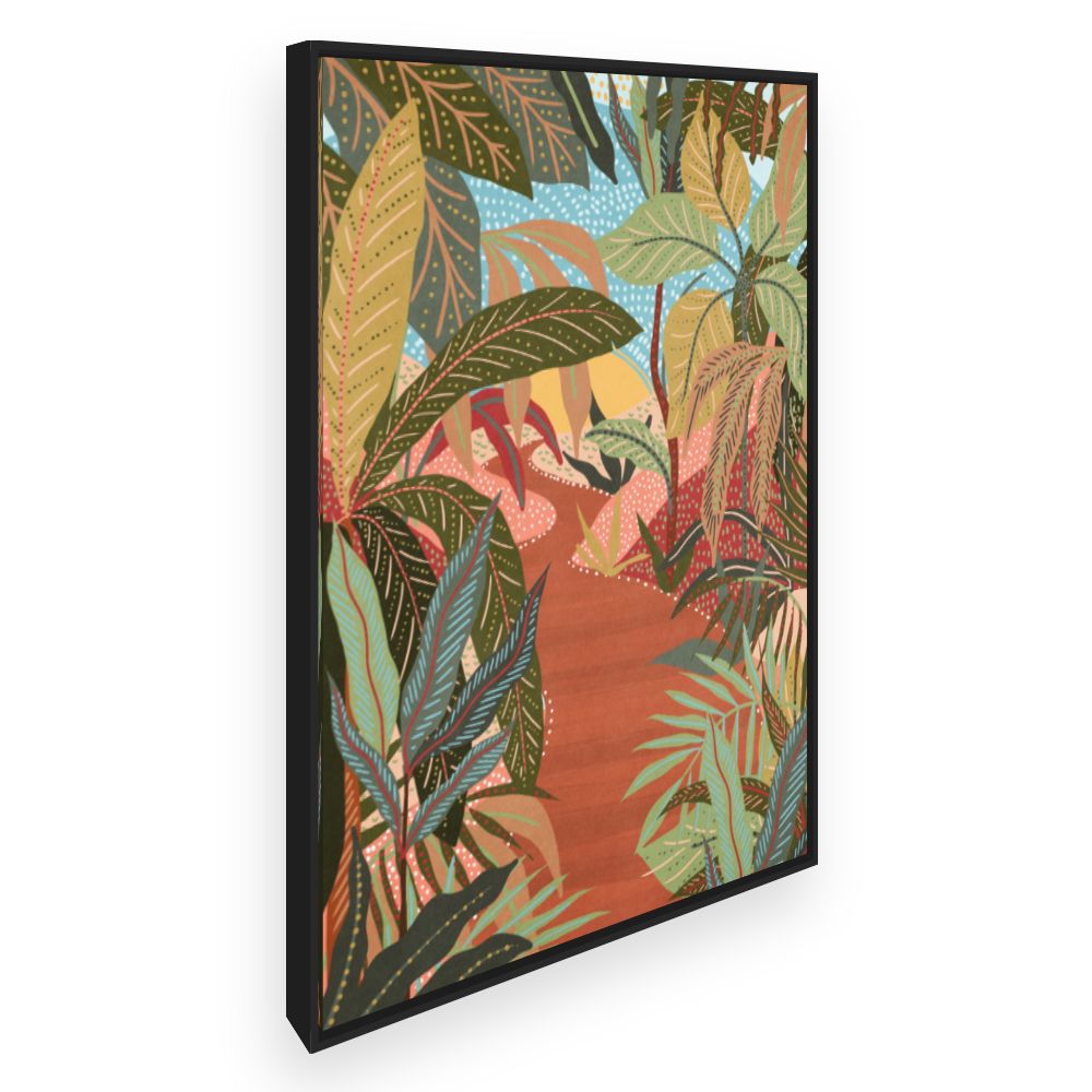 Toile Jungle exotique vibrante