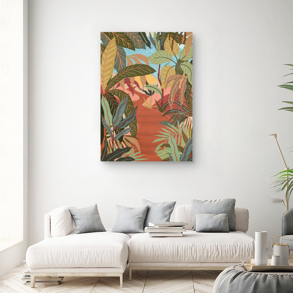 Tableau Jungle exotique vibrante