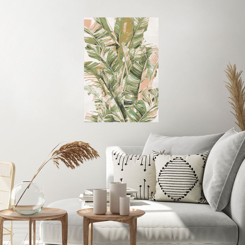 Affiche Feuilles tropicales vibrantes