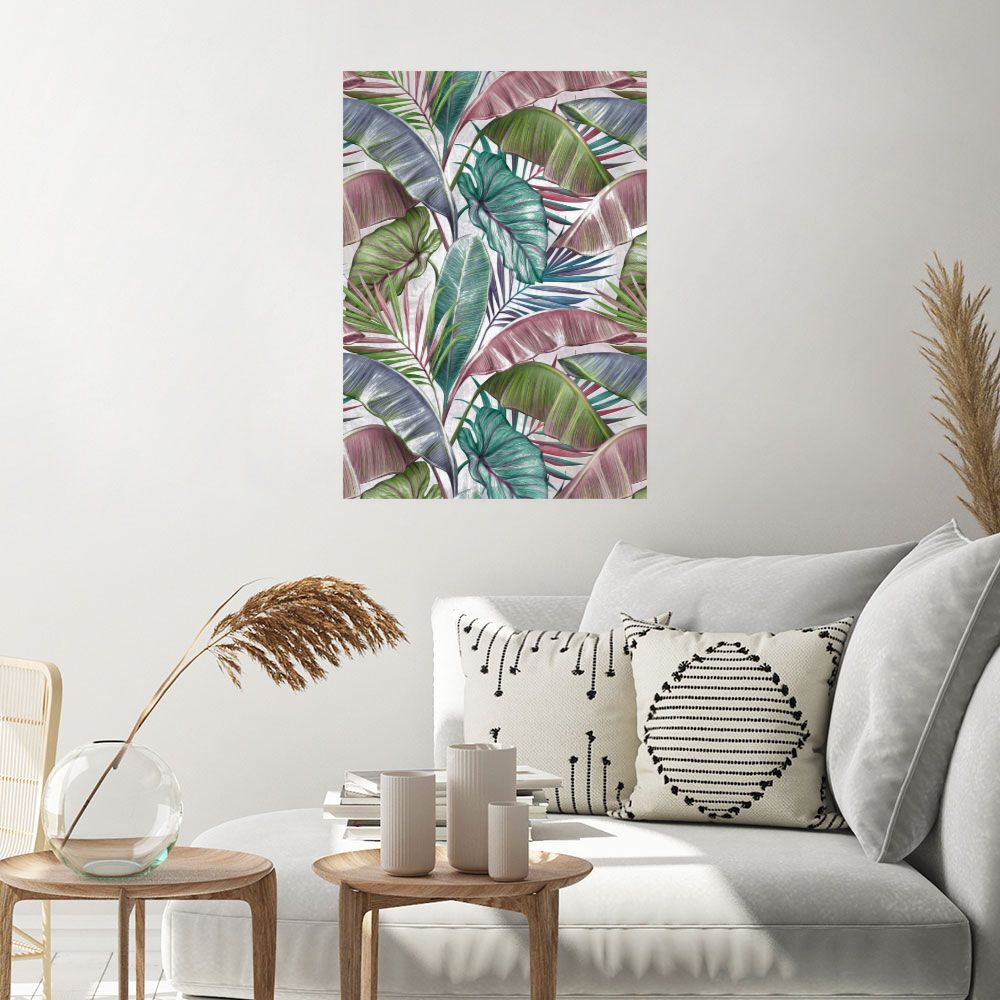 Affiche Feuillage tropical vibrant