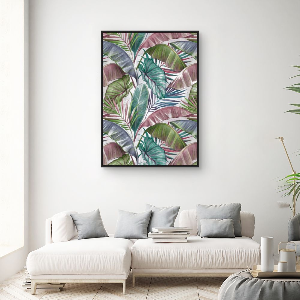 Tableau Feuillage exotique