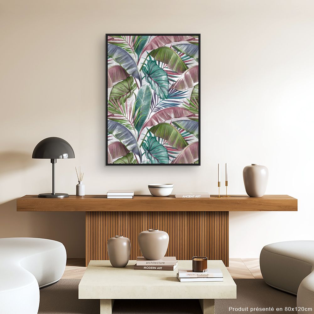 Tableau Feuillage exotique