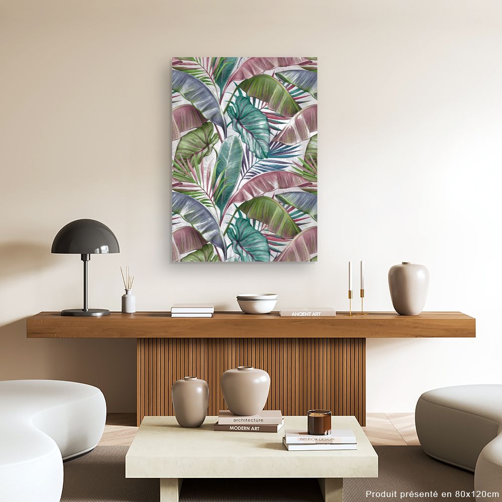 Tableau Feuillage exotique