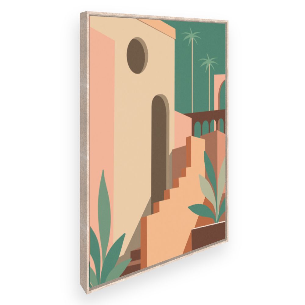 Toile Architecture tropicale