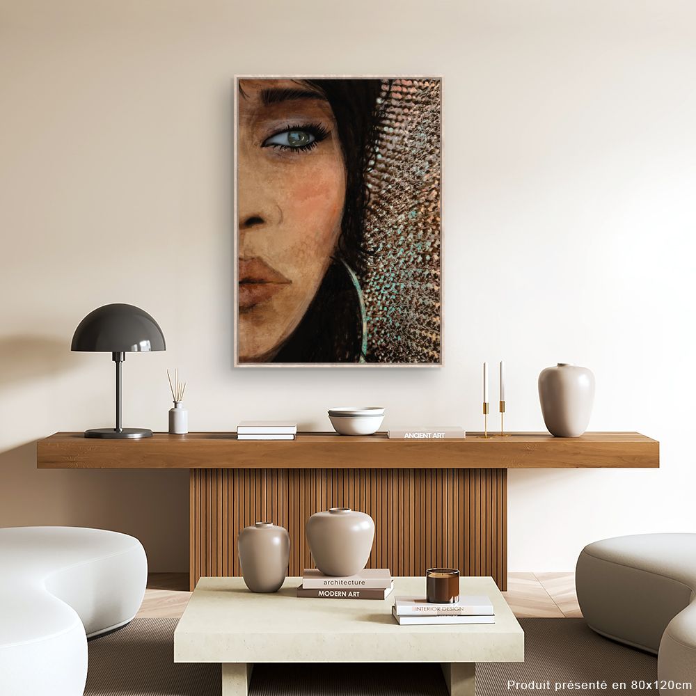 Tableau Portrait captivant féminin