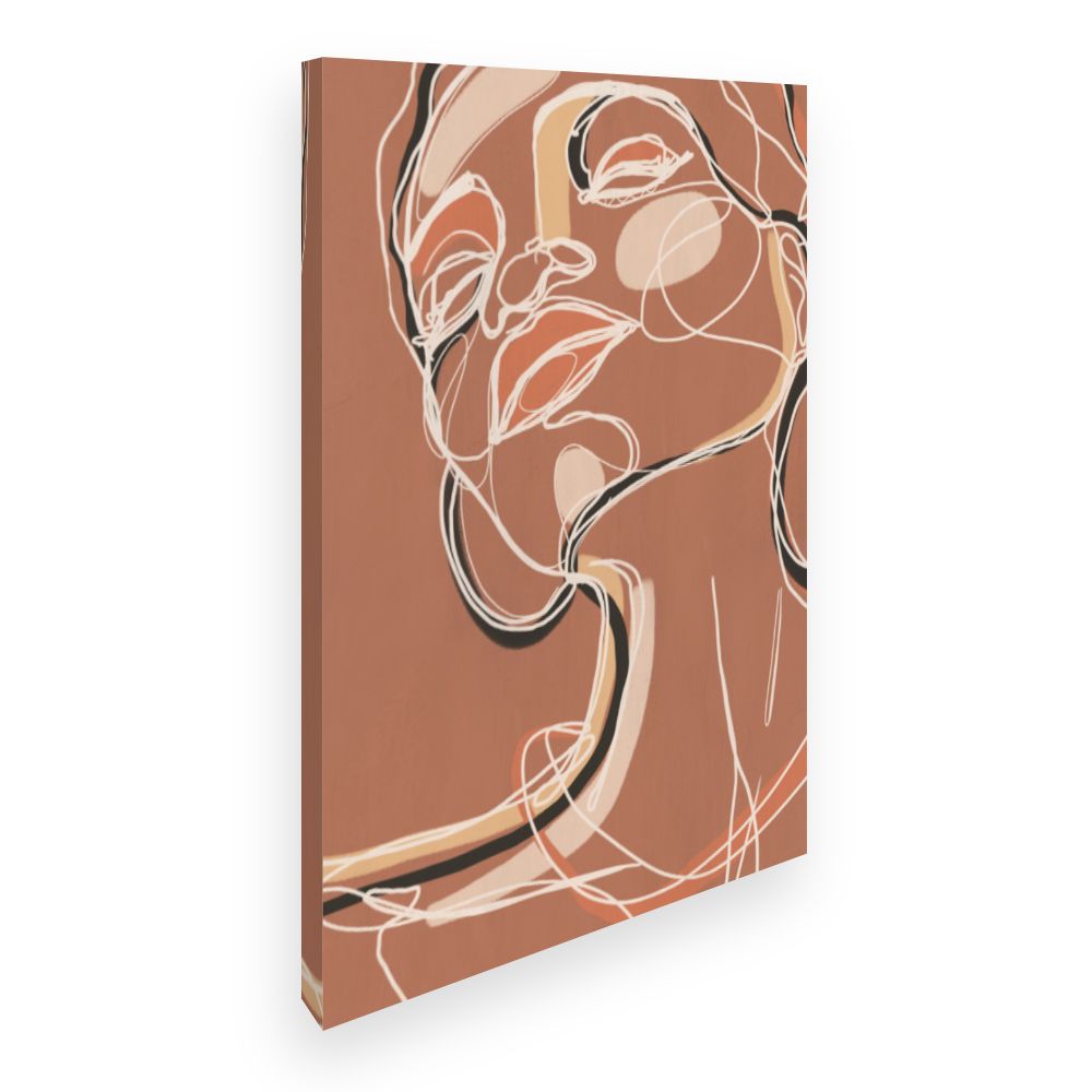 Toile Lignes artistiques gracieuses
