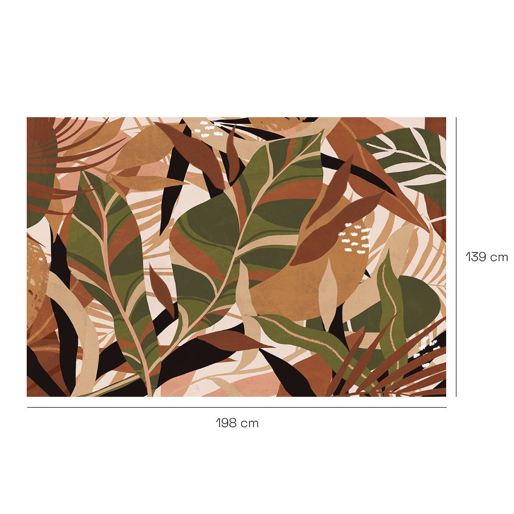 Tapis n°338 Feuillage exotique vibrant