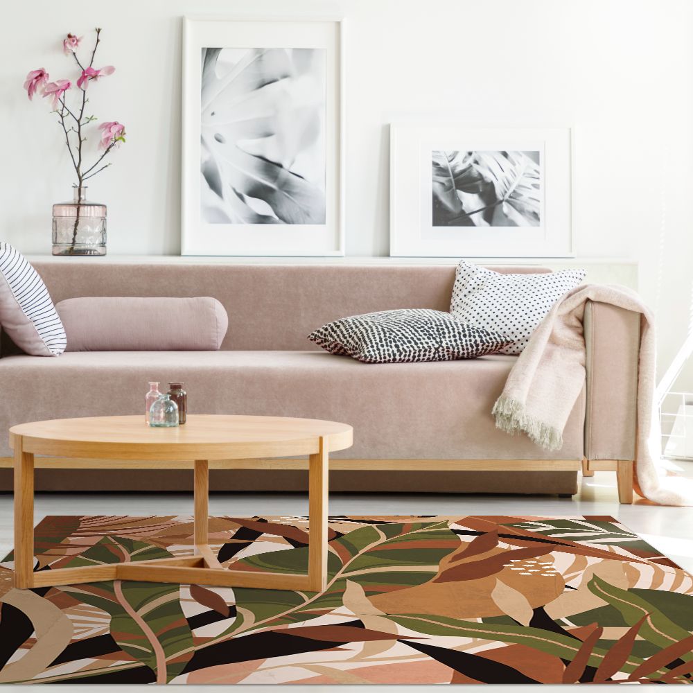 Tapis n°338 Feuillage exotique vibrant