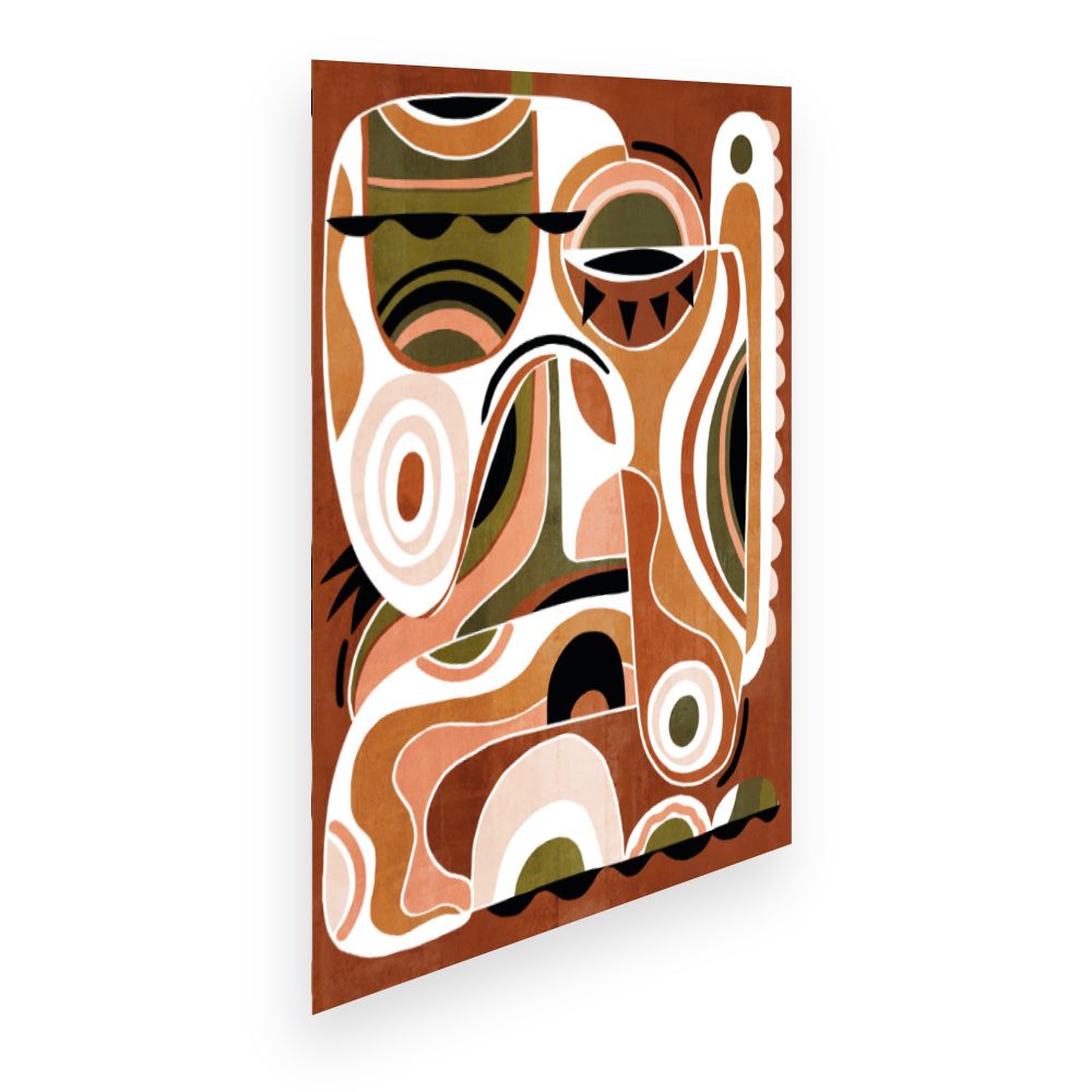 Affiche Formes abstraites vibrantes