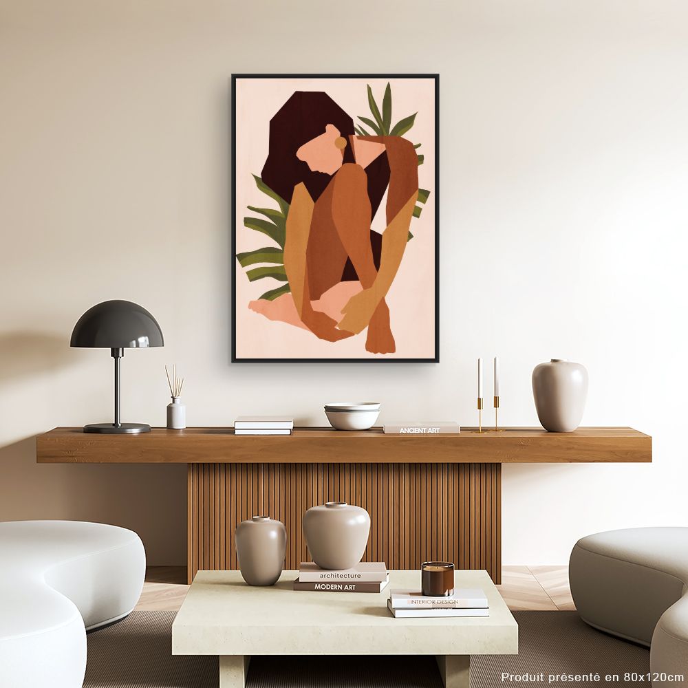 Tableau Silhouette stylisée élégante