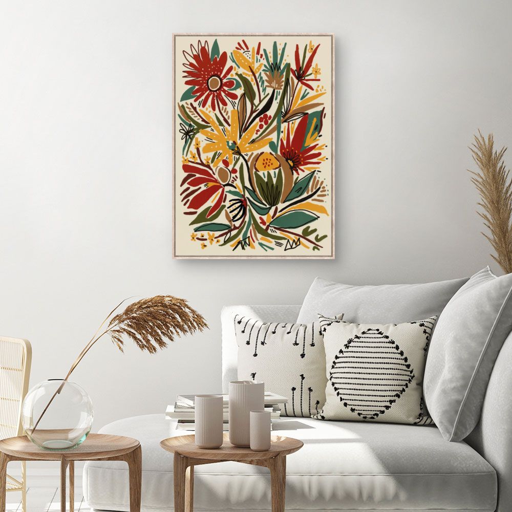 Tableau Éclat floral vibrant