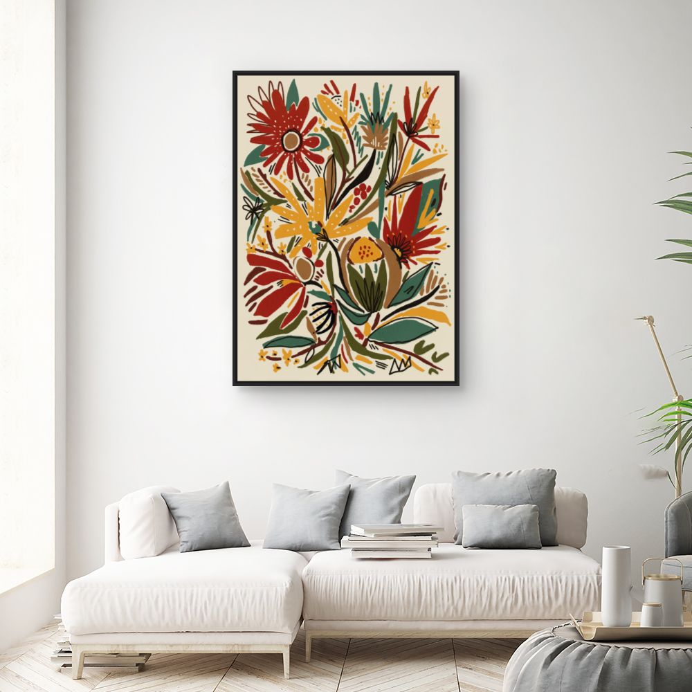 Tableau Éclat floral vibrant