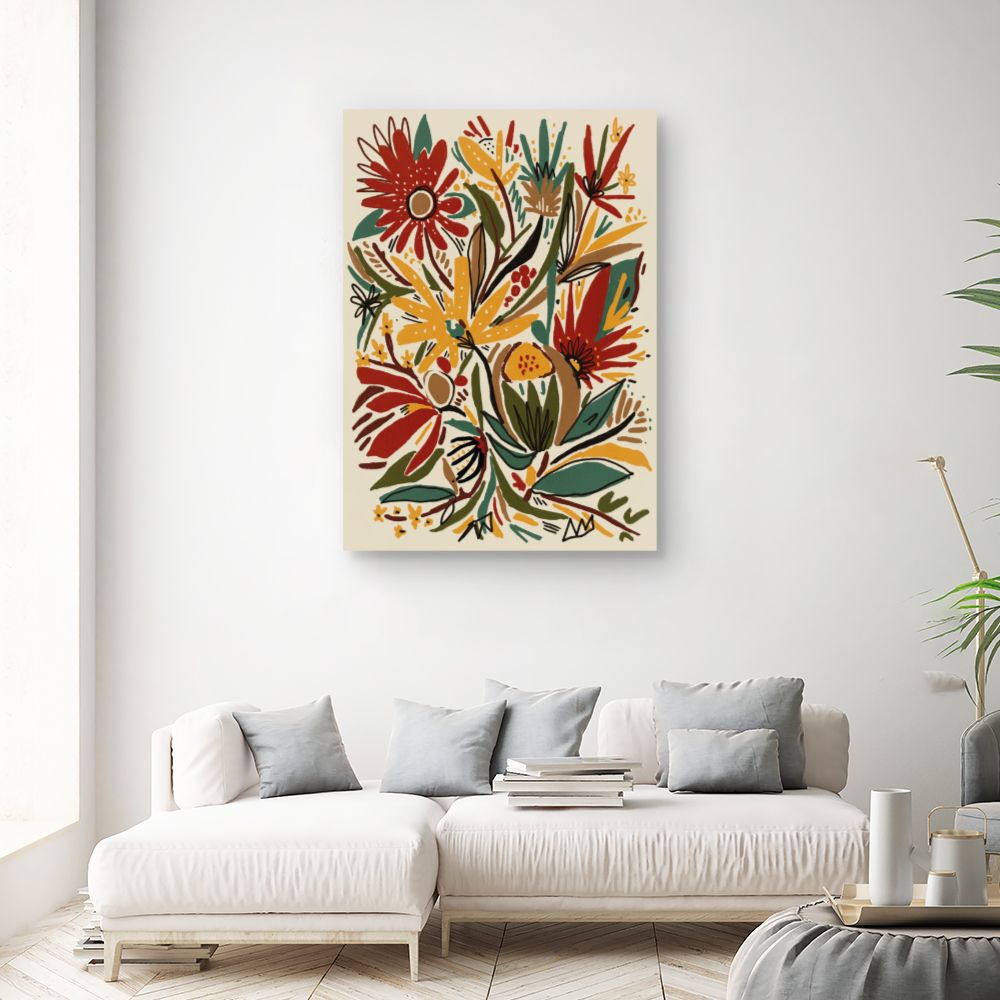 Tableau Éclat floral vibrant