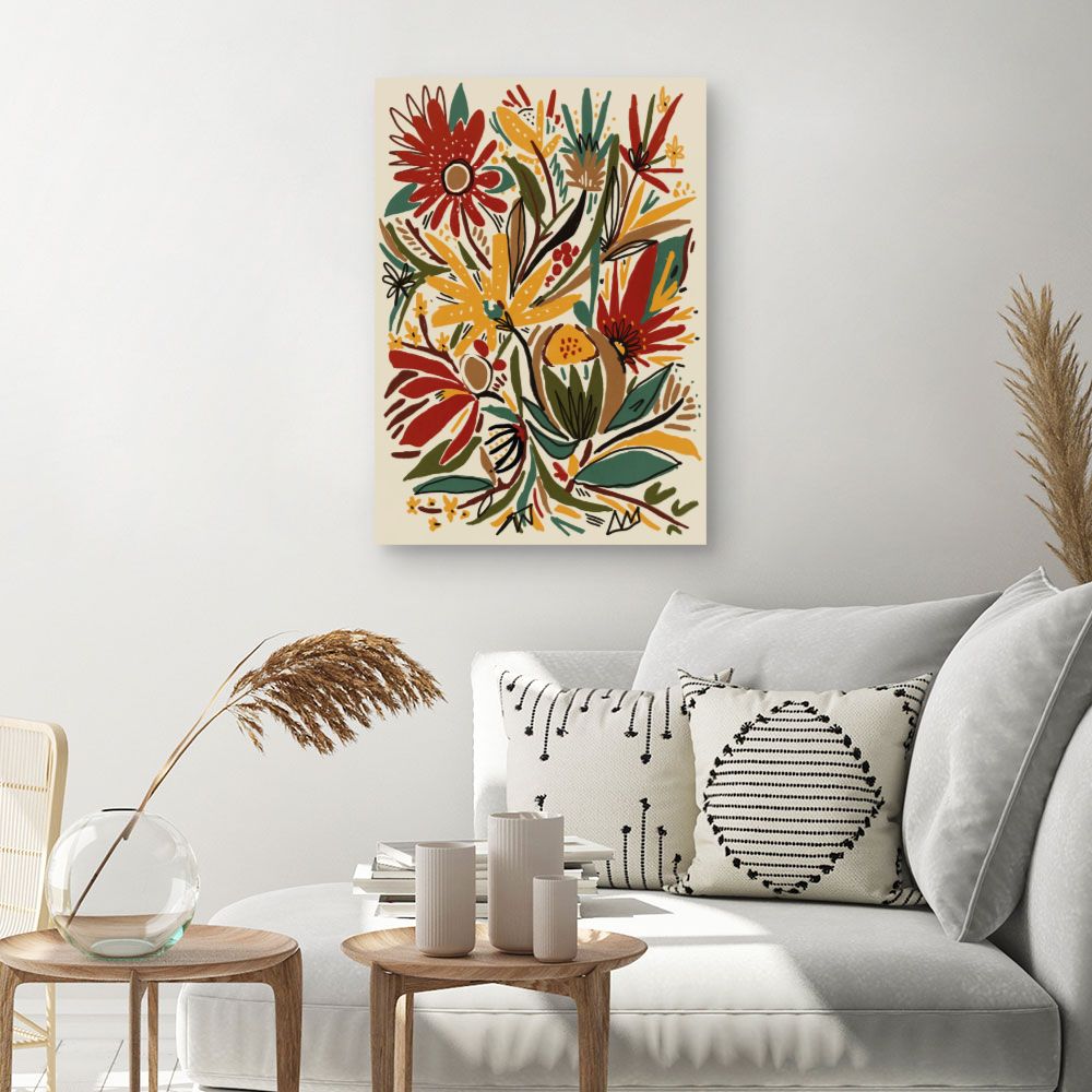 Tableau Éclat floral vibrant
