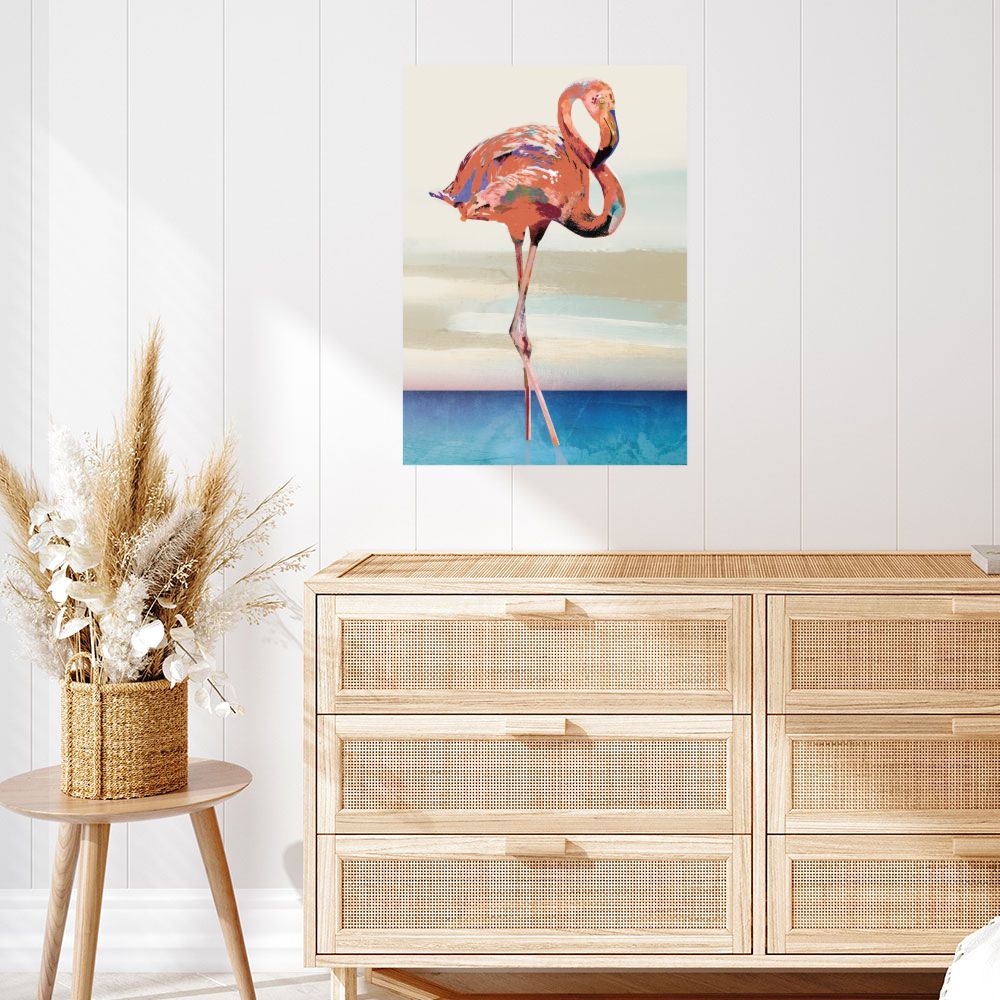 Affiche Flamant vibrant