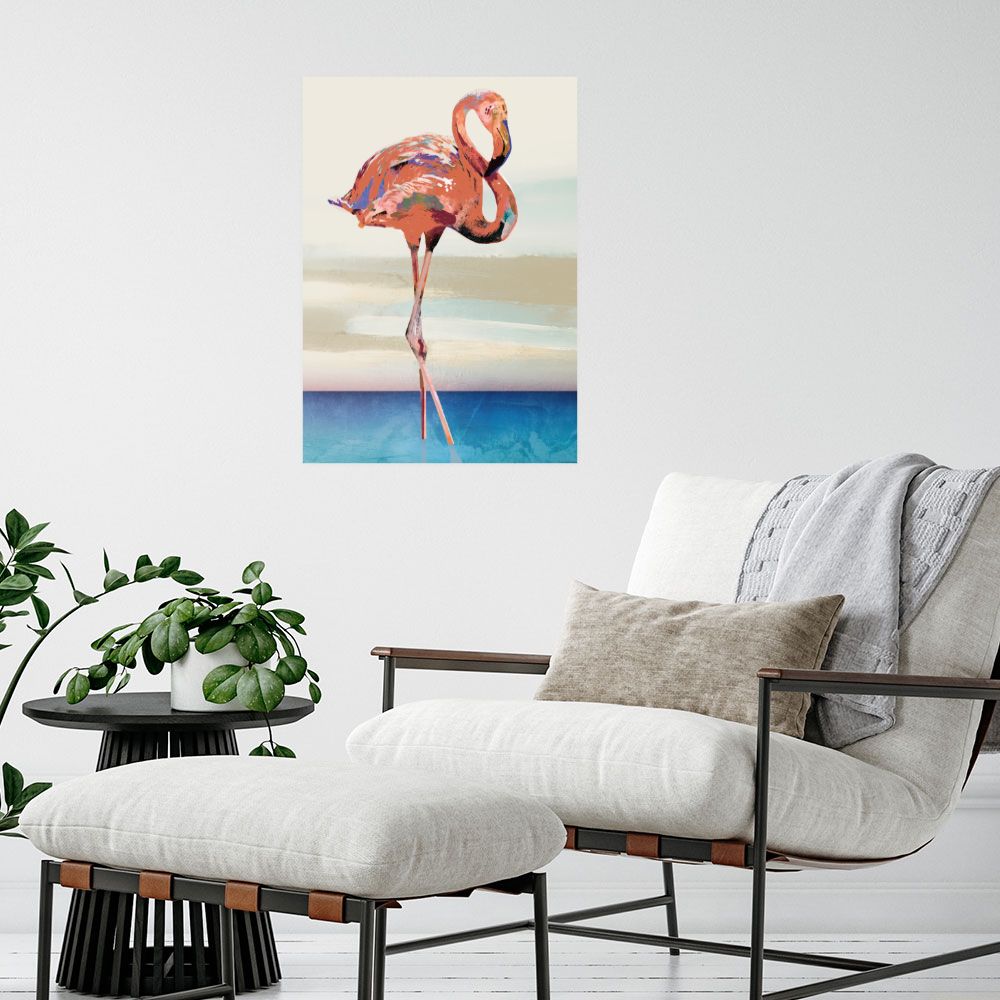 Affiche Flamant vibrant