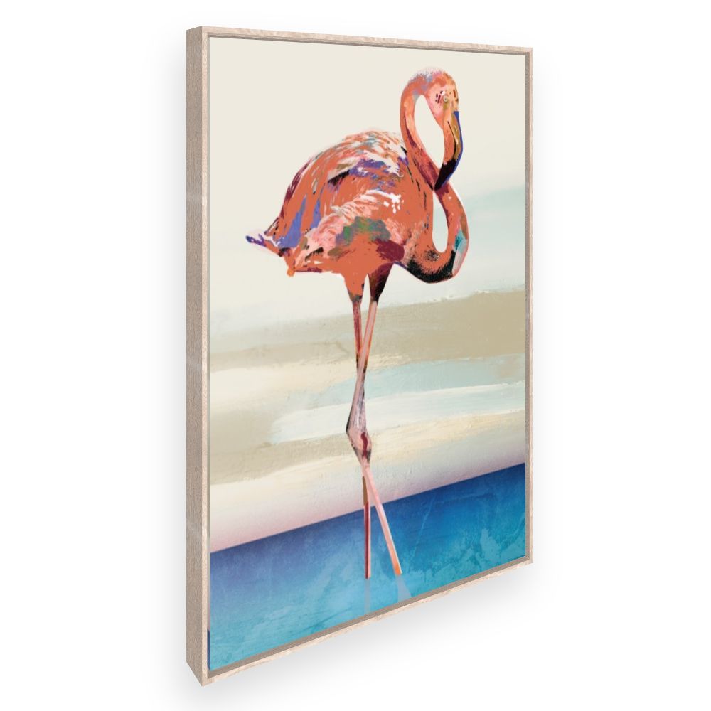 Toile Flamingo élégant
