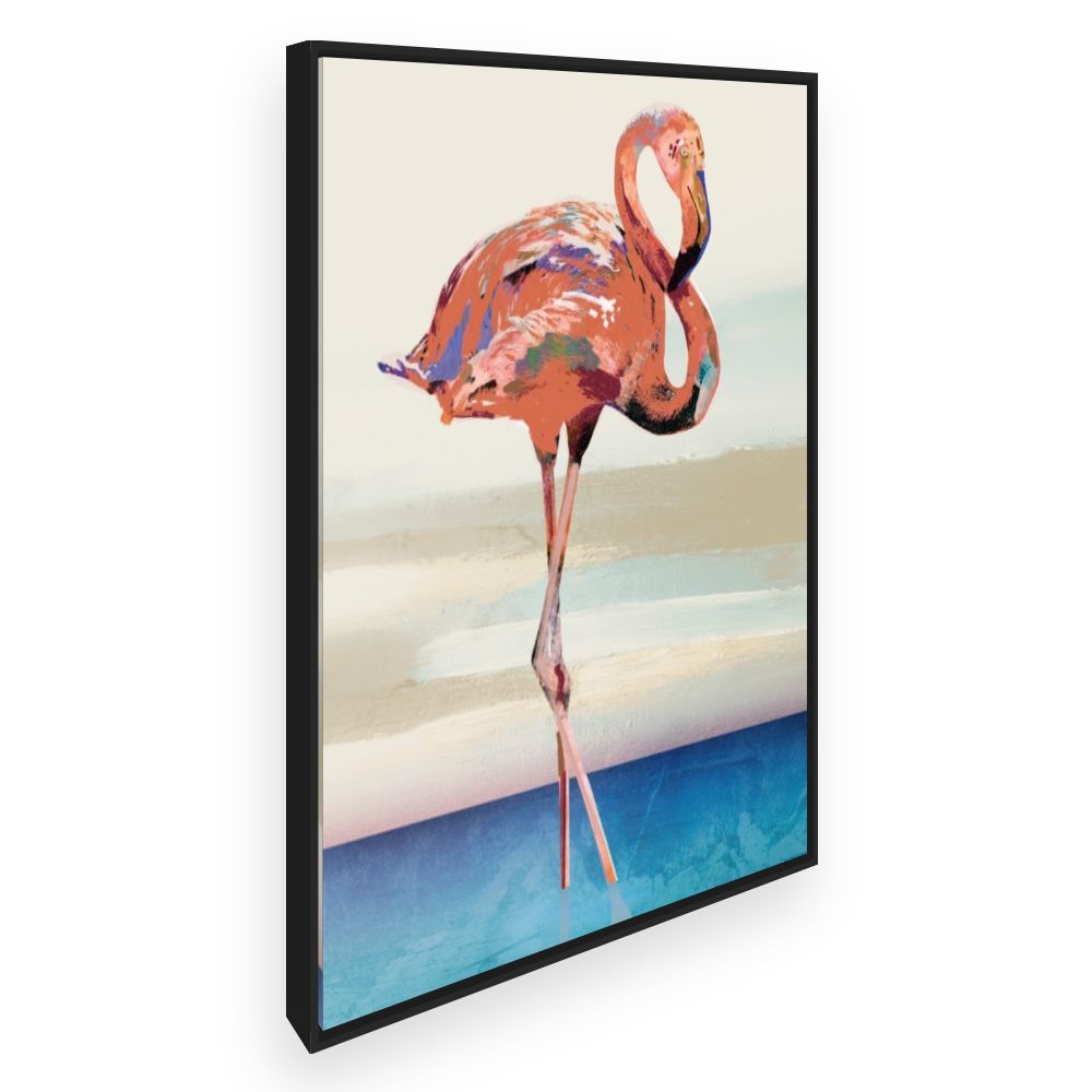 Toile Flamingo élégant
