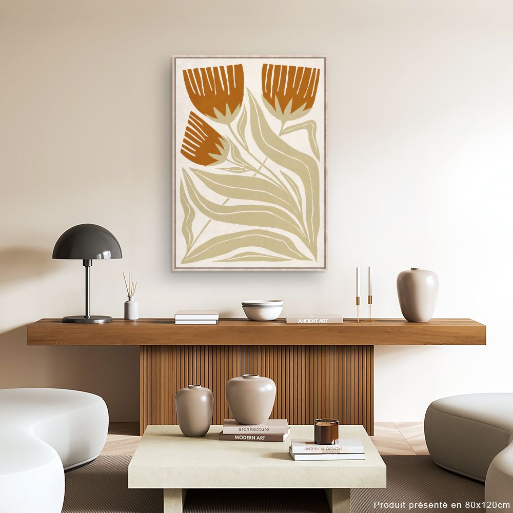 Tableau Fleurs stylisées