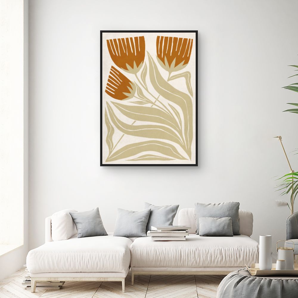 Tableau Fleurs stylisées