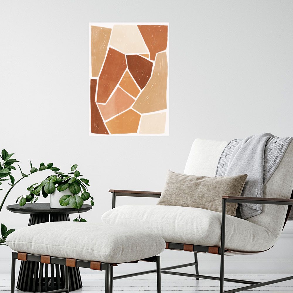 Affiche Formes abstraites chaleureuses