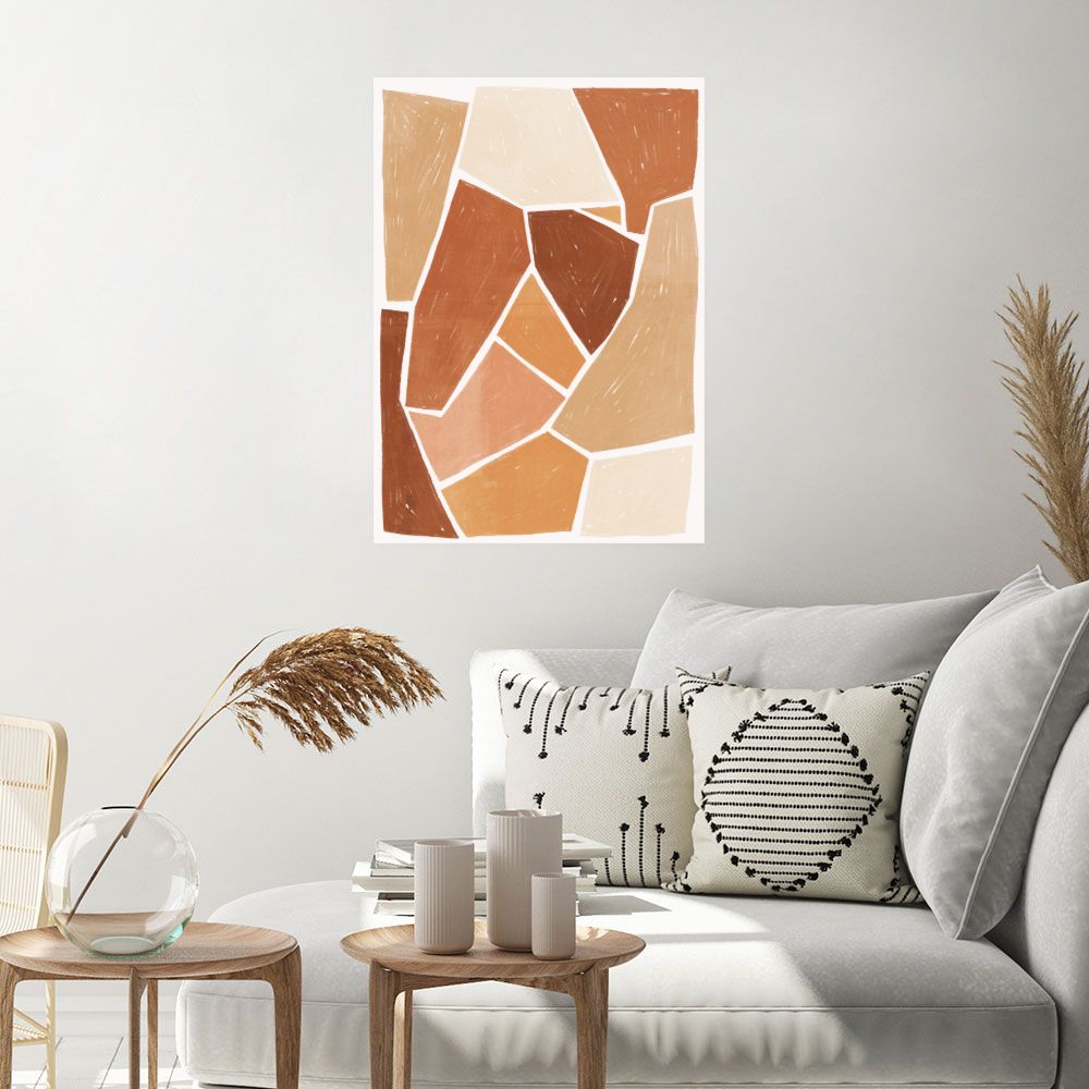 Affiche Formes abstraites chaleureuses